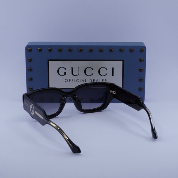 Gucci GG1558SK 001 Square Sunglasses - Black\Grey - Picture 11 of 12